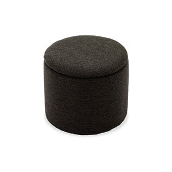 Sweeek - Set De 2 Poufs Contemporains En Tissu Beige