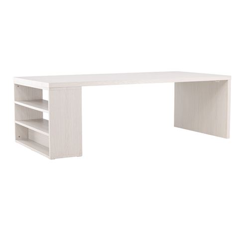 Non Communiqué Beige Table De Repas 230 X 110 Cm Avec Étagères Mika