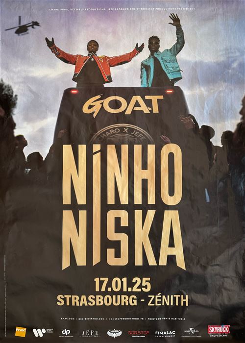 Affiche - Ninho / Niska - Goat - tour 2025 - 80x120cm