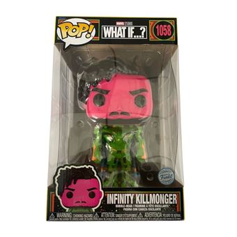 Figurine Funko Pop Jumbo Marvel Studios What If ? Infinity Killmonger 1058