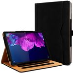 Housse Protège-tablette Lenovo Tab M10 Plus (3e Gén) - Étui Cuir PU Style Portefeuille Avec Support Intégré - Rouge Rétro - Fonction Veille/réveil Automatique