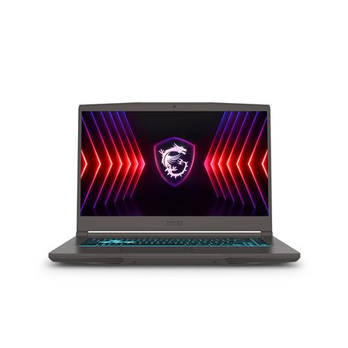 MSI Thin 15 B12UCX-1236XFR - Intel Core i5 - 12450H / jusqu'à 4.4 GHz - FreeDOS - GF RTX 2050 - 16 Go RAM - 512 Go SSD NVMe - 15.6" 1920 x 1080 (Full HD) @ 144 Hz - Gigabit Ethernet - Bluetooth, Wi-Fi 6E - gris cosmos