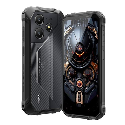 Oscal Marine 2 Téléphone Portable 6.56, 11000mAh, 24(8+16)Go+256Go, 16MP+8MP,Empreinte digitale/NFC,Dual SIM 4G smartphone 395g-Noir