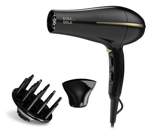 Non Communiqué Noir Ga.ma Bora Ion Gold Sèche-Cheveux 2200 W