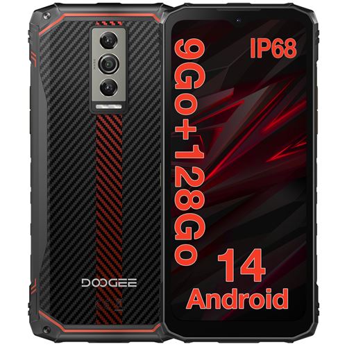 DOOGEE Blade 10 Smartphone 6.56 128Go - rouge