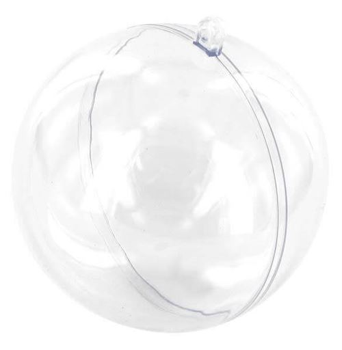 Plastique - Boule transparente - 12cm