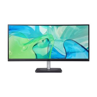 Acer Vero CB343CUR Dbemiiphcuzx - CB3 Series - écran LED - incurvé - 34" - 3440 x 1440 UWQHD @ 60 Hz - IPS - 300 cd/m² - 1000:1 - HDR10 - 4 ms - 2xHDMI, DisplayPort, USB-C - haut-parleurs - noir - 1