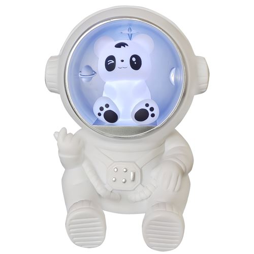 Enceinte Bluetooth Y-599D Astronaute Panda Argent