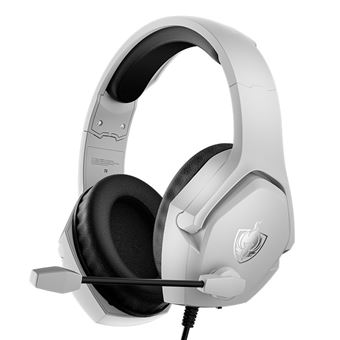Casque Gaming Filaire H4 - Stéréo - Réduction de Bruit - Blanc - Compatible PC/PS4 - 1