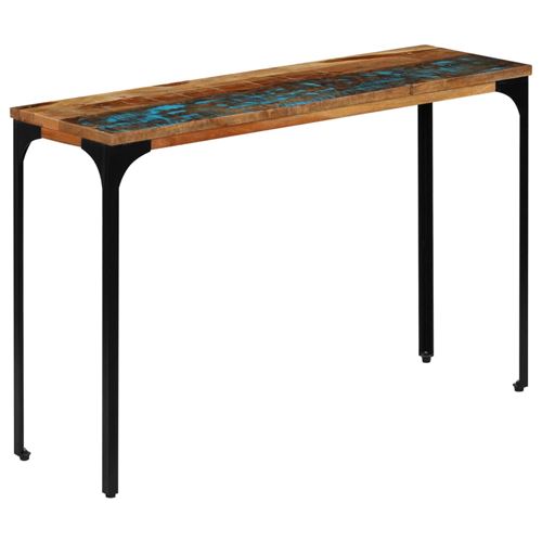 vidaXL Table console 120 x 35 x 76 cm Bois de récupération massif