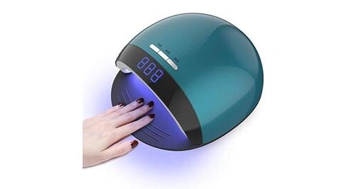 Delanie lampe led ongle semi permanent professionnel 120w 45pcs séchoirs à ongles et lampes uv, sèche vernis à ongles, automatique rapide 30s/60s/90s,