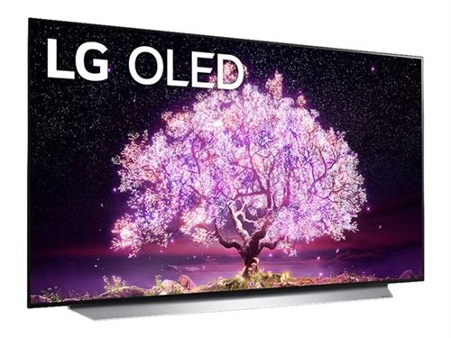 LG OLED55C18LA - 55 diagonale klasse C1 Series OLED TV - Smart TV - ThinQ AI, webOS - 4K UHD (2160p) 3840 x 2160 - HDR - vanilla white back