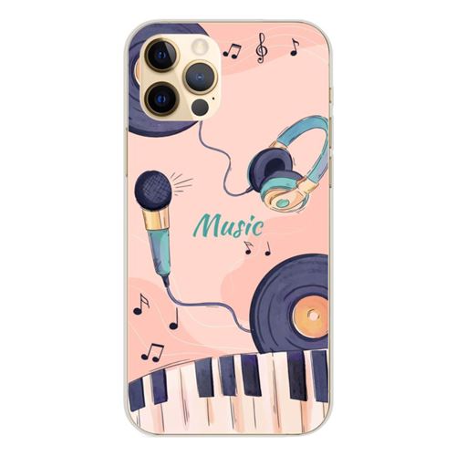 Coque en silicone imprimée compatible Apple iPhone 12 Pro Accords en couleur