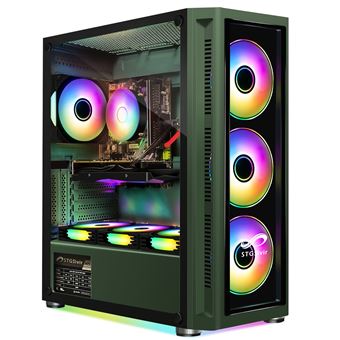 PC de bureau de jeu STGsivir, Intel Core i7-8700 jusqu'à 4,6 Go, GeForce  RTX 2060 Super 8G GDDR6, 32 Go DDR4, SSD 2 To, WiFi, BT 5.0, ventilateur  RVB x 6, W11H64