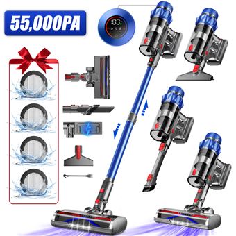 Aspirateur Balai sans Fil,55000 Pa/550 W,Aspirateur sans Fil
