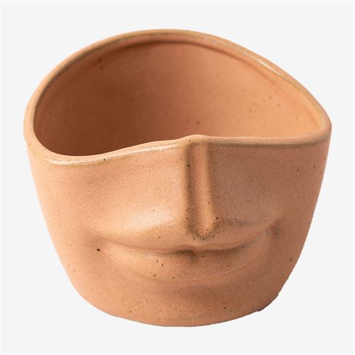 SKLUM Pot de fleurs en Céramique Tanok Brun Praliné