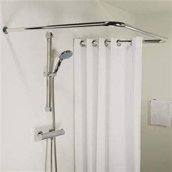 Sealskin Tringle de Rideau de Douche Combi Chrome Rail Salle de Bain Maison 436885 - 1