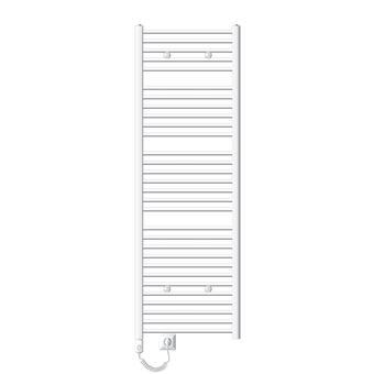 ECD Germany Radiateur avec Élément Chauffant Électrique 1200W - 600 x 1800 mm - Blanc - - 1
