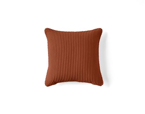 Non Communiqué Terracotta Topaze - Coussin - En Velours Côtelé - 40X40 Cm