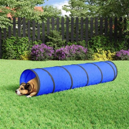 Vidaxl - Tunnel pour chien bleu &oslash; 40x200 cm polyester
