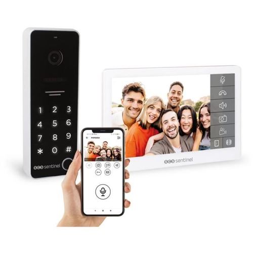 Interphone Vidéo Connecté Avec Clavier A Code - Scs Sentinel - Codevisio Wi-Fi - 6 Mélodies