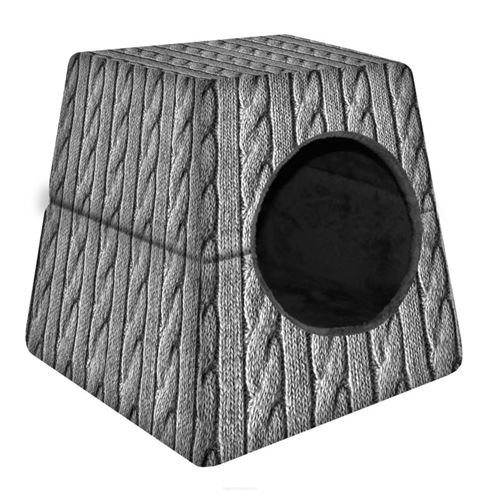 Comparer les prix de Chenil, abri universel pour chien / chat 2en1 - Bertoni - Tresse - taille M 43cmx43cm