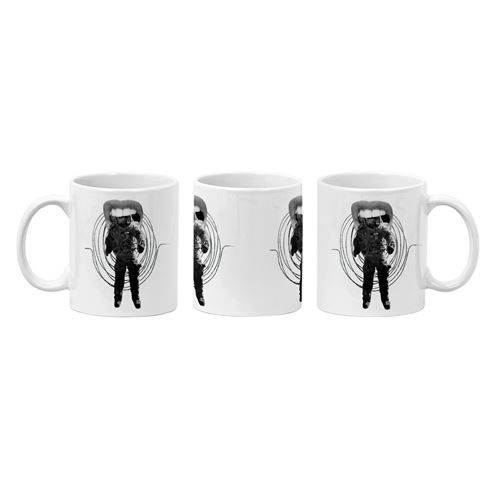 Tasse fusée tridimensionnelle avec cuillère à couvercle astronaute créatif  tasse en céramique bureau tasse à boire de grande valeur,B,onesize