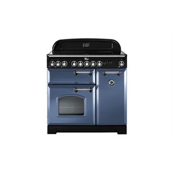 PIANO DE CUISSON CLASSIC DELUXE TAB IND 90 CM ROCHE BLEUE CHROME