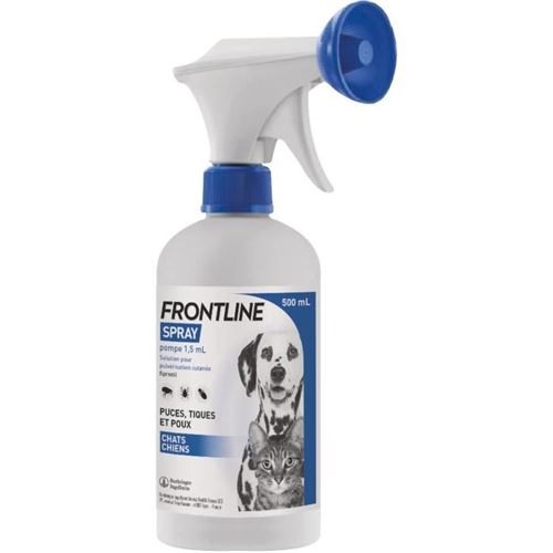 FRONTLINE Spray - Anti-puces et anti-tiques pour chien et chat - 250 ml