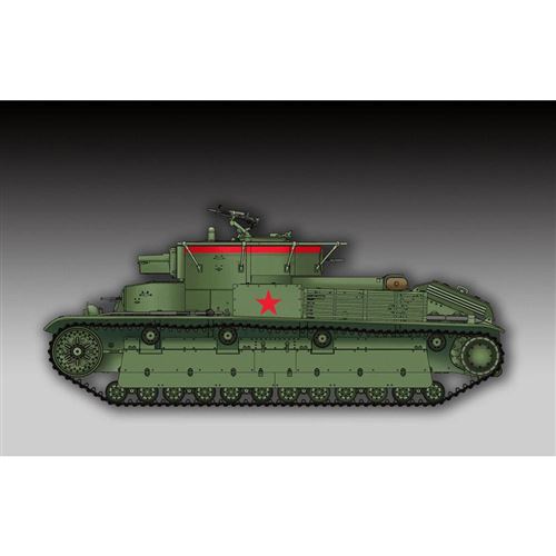 Trumpeter Rouge Maquette Char Soviétique T-28 1/72 - Image 4