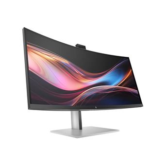 HP 734pm - Series 7 Pro - écran LED - incurvé - 34" - 3440 x 1440 WQHD @ 120 Hz - IPS Black - 400 cd/m² - 2000:1 - DisplayHDR 400 - 5 ms - Thunderbolt 4, HDMI, DisplayPort, USB-C - haut-parleurs - noir, argent