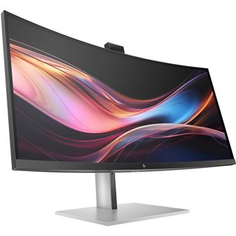 HP 734pm - Series 7 Pro - écran LED - incurvé - 34" - 3440 x 1440 WQHD @ 120 Hz - IPS Black - 400 cd/m² - 2000:1 - DisplayHDR 400 - 5 ms - Thunderbolt 4, HDMI, DisplayPort, USB-C - haut-parleurs - noir, argent