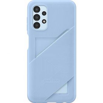 Coque souple ultra fine avec porte-carte pour Samsung Galaxy A13 4G Bleu arctique