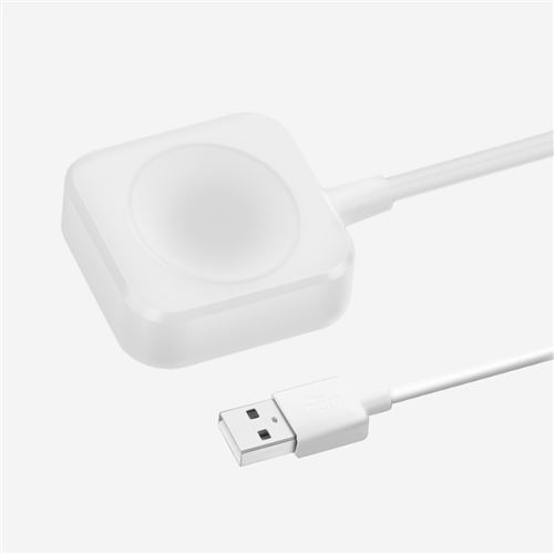 C&acirc;ble Chargeur magn&eacute;tique pour Apple Watch Charge rapide et s&eacute;curis&eacute;e Blanc