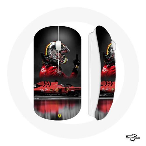 Souris sans fil Formule 1 Sebastian vettel Rouge Maniacase