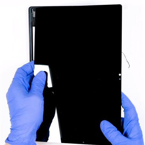 Ecran LCD vitre tactile noir Galaxy Tab A 2019