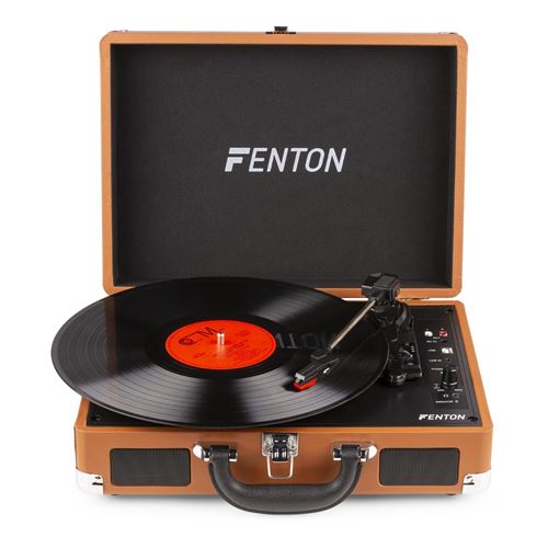 23€95 sur Fenton Rp115f Platine Vinyle Vintage Avec Valise De Rangement -  Marron - Platine vinyle - Achat & prix