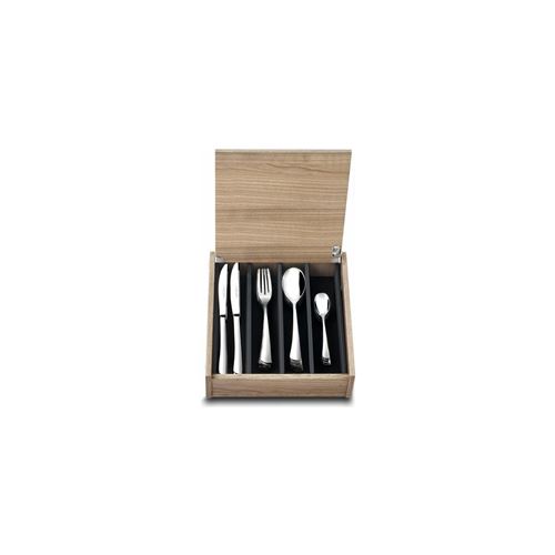 LA TABLE D'ALBERT Ménagere 48 pces Inox ELEGANCE - coffret en bois