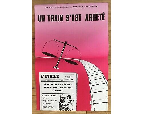 Un Train s'est Arrêté - 1982 - Vadim Abdrachitov - AFFICHE
