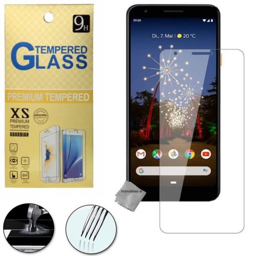 Film de protection vitre verre trempe transparent pour Google Pixel 3a
