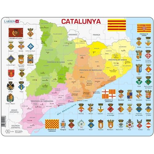 Puzzle Catalunya Politica Apprendre Le Catalan Puzzle Éducatif Larsen