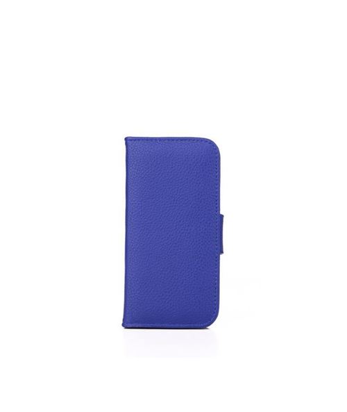 Platyne etui rabatable pour iphone 5 et 5s - bleu