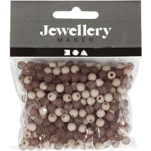 Creotime perles Bijoux 150 pcs gris