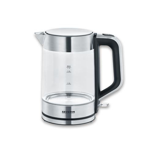Non Communiqué Glass/Brushed Stainless Steel/Noir Severin Wk 3420 - Bouilloire - 1.7 Litres - 2.2 Kwatt