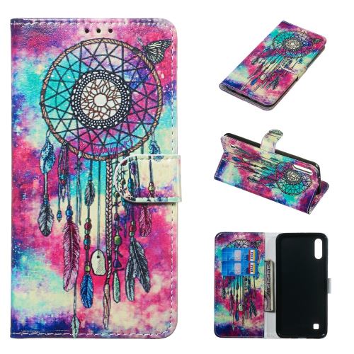 Etui en PU impression de motifs en marbre avec support attrapeur de rêves pour votre Samsung Galaxy A10/M10
