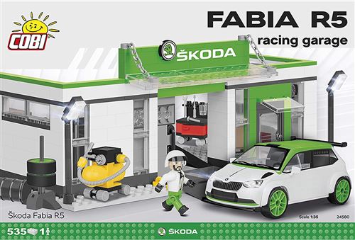 Cobi kit de construction Youngtimer Skoda race garage 536-pièces (24580)