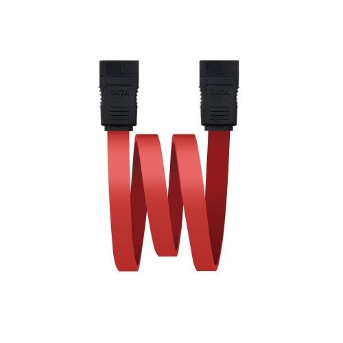 Nano Cable 10.18.0102 - Câble de données SATA pour périphériques, Rouge, 1mts