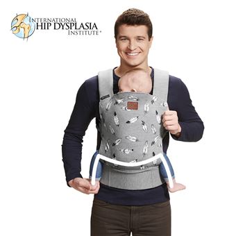 Porte Bebe Ventral Ergonomique Et Respirant En Tissu Souple De 3 Gris Porte Bebes Achat Prix Fnac