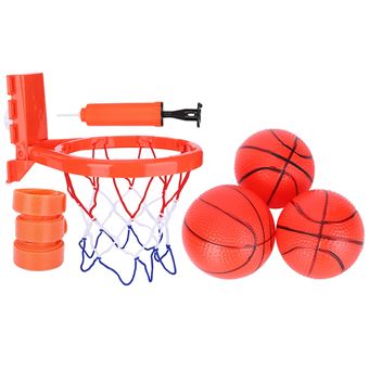 Panier de Basket avec ventouse et ballon - Jeu pour enfant Couleur - Rouge