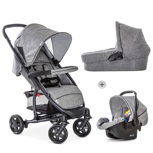 Poussette Malibu 4 trioset - Melange grey